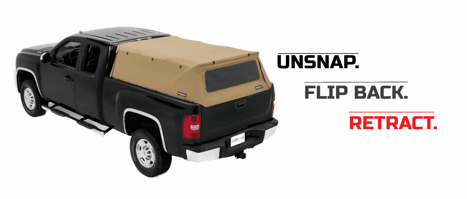 folding truck cap